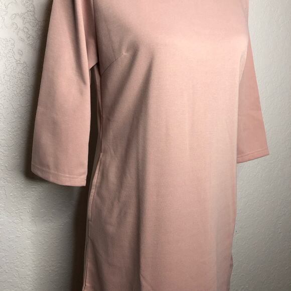 Tracy Negoshian Jada blush light pink sheath dress size Medium NWT - Picture 3 of 13